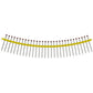 collated trim head screws - red