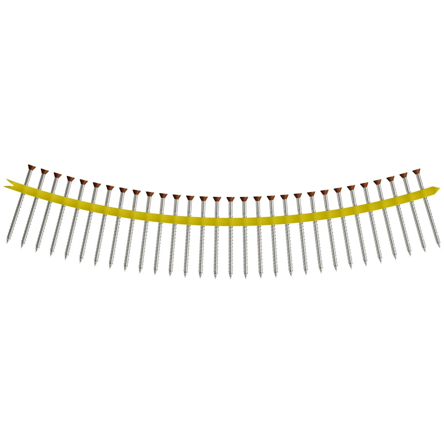 collated trim head screws - tan 01