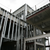Metal frame structure of a building under construction