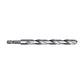 Metal drill bit on a white background