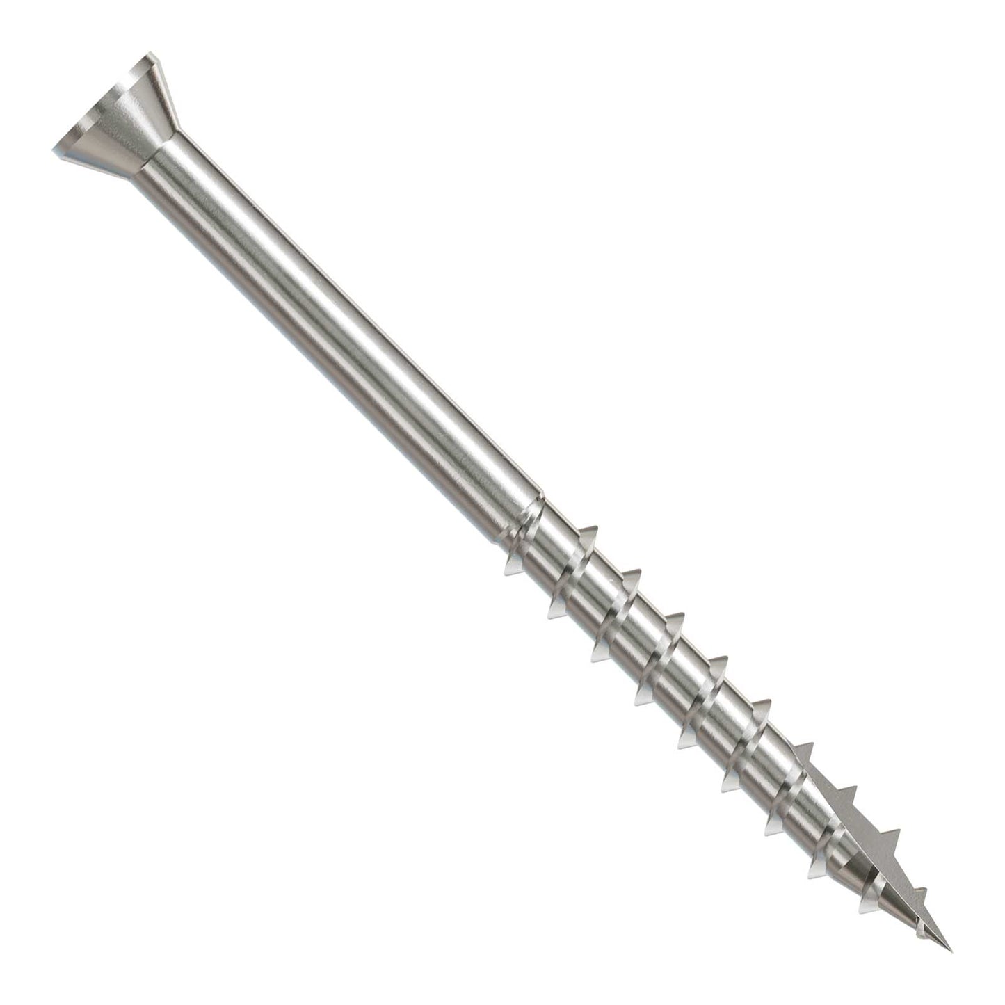 #7 x 2" Simpson Strong-Tie #1 Square Drive Trim Head Deck Screws - 305 Stainless Steel, Pkg. 1 Lb.