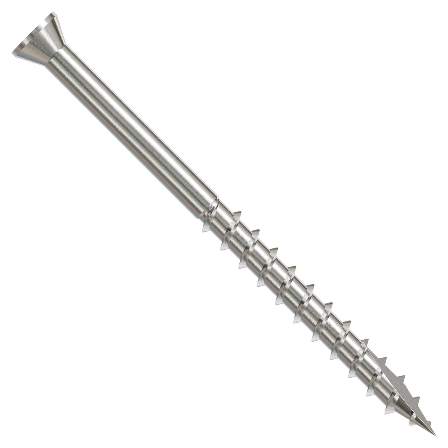 #7 x 2-1/4" Simpson Strong-Tie #1 Square Drive Trim Head Wood Screw - 305 Stainless Steel, Pkg. 1 Lb.