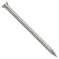Metal screw on a white background