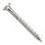 Metal screw on a white background