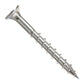 Metal screw on a white background