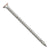 Metal screw on a white background