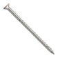 Metal screw on a white background
