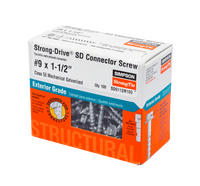 #9 x 1-1/2" Strong-Tie SD9112R100 Connector Screw - Class 55 Galvanized, Pkg 100