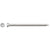Metal screw on a white background