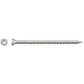 Metal screw on a white background
