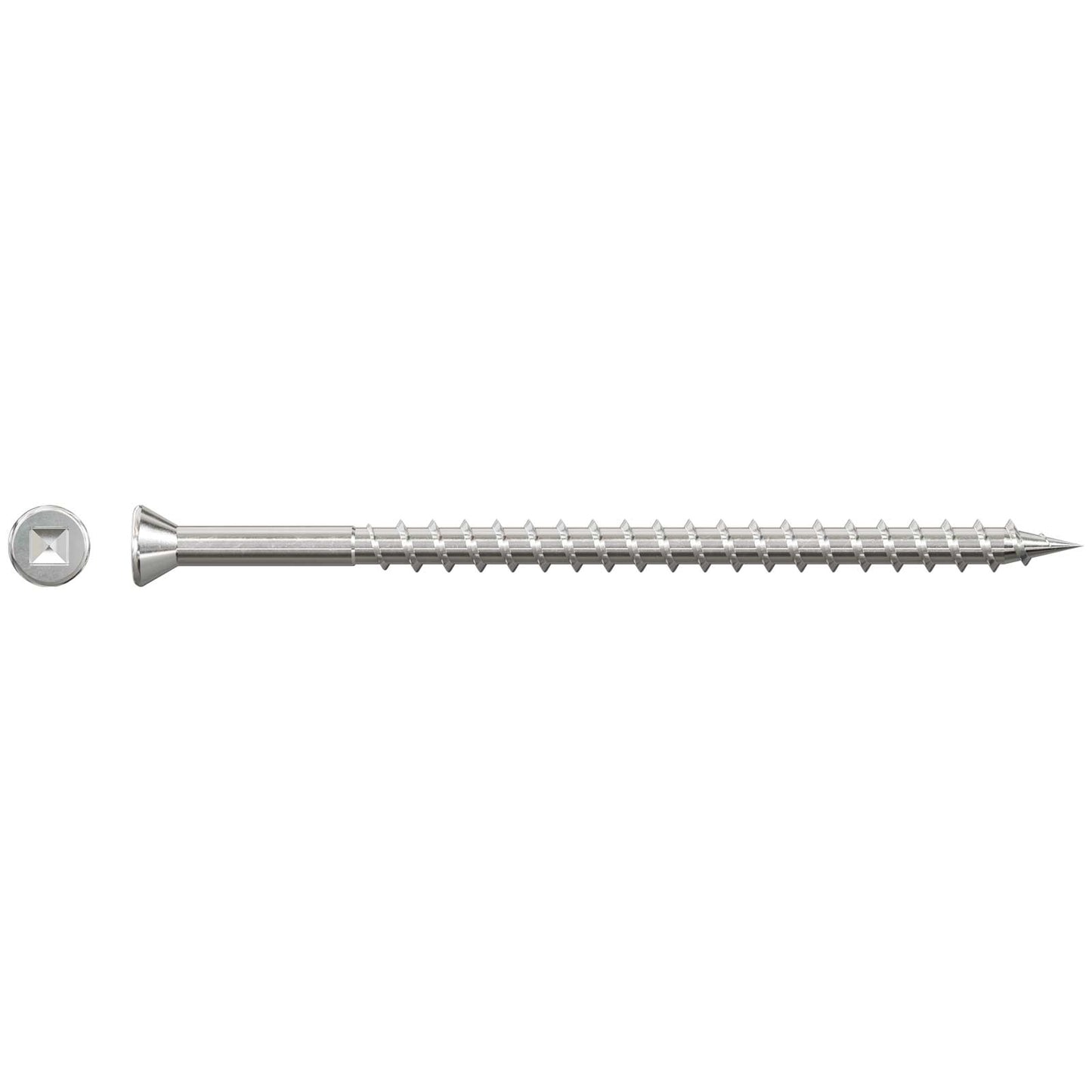 #7 x 3" Simpson Strong-Tie Quik Drive Collated Trim Head Deck Screws - 305 Stainless Steel, Pkg. 1,000