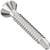 Metal screw on a white background