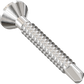 Metal screw on a white background