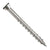 Metal screw on a white background