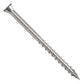 Metal screw on a white background