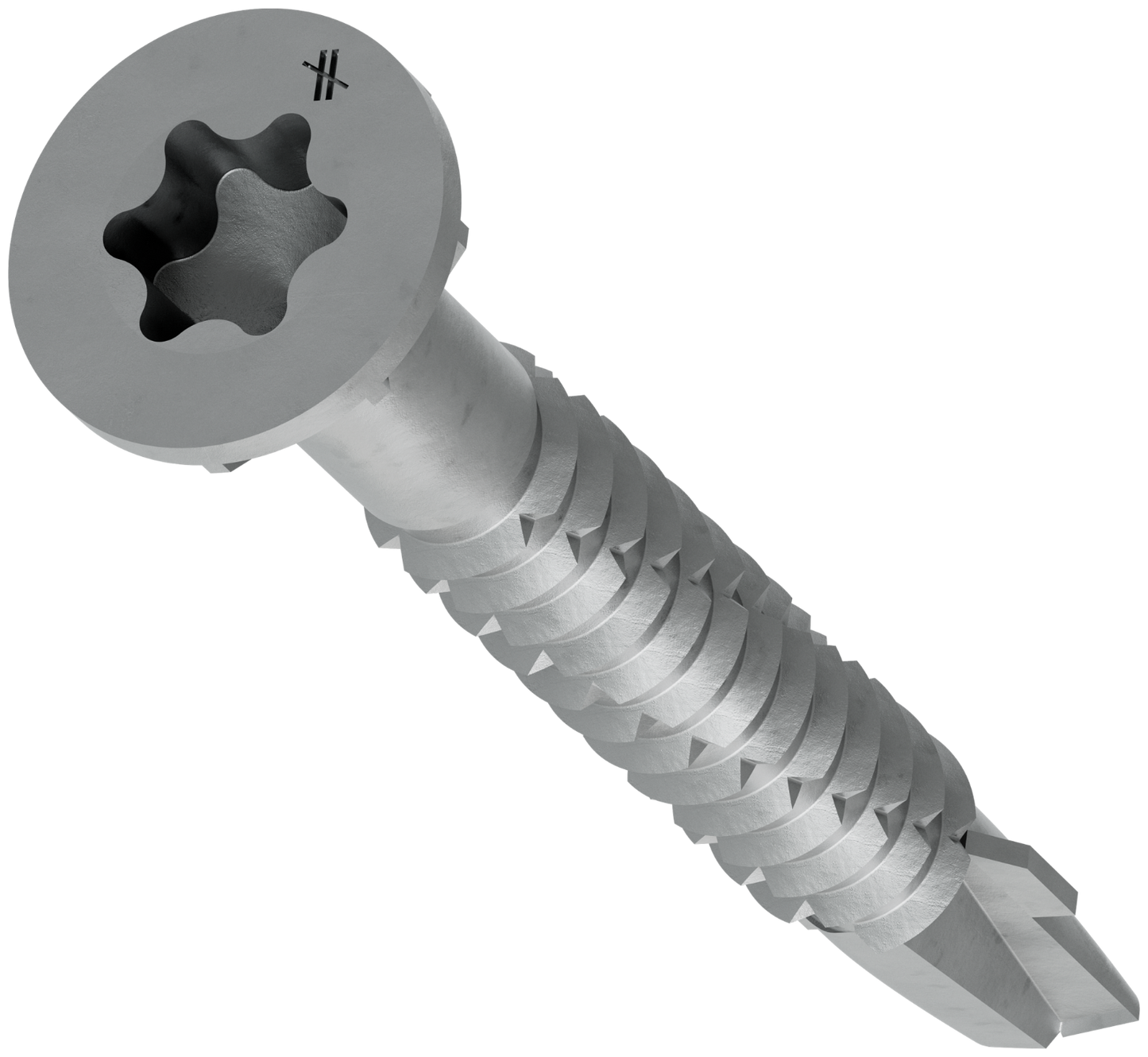 #12 x 1-3/4" Quik Drive TB Self-Drilling Wood-To-Steel Collated Screws, N2000 Galvanized, Pkg 1000