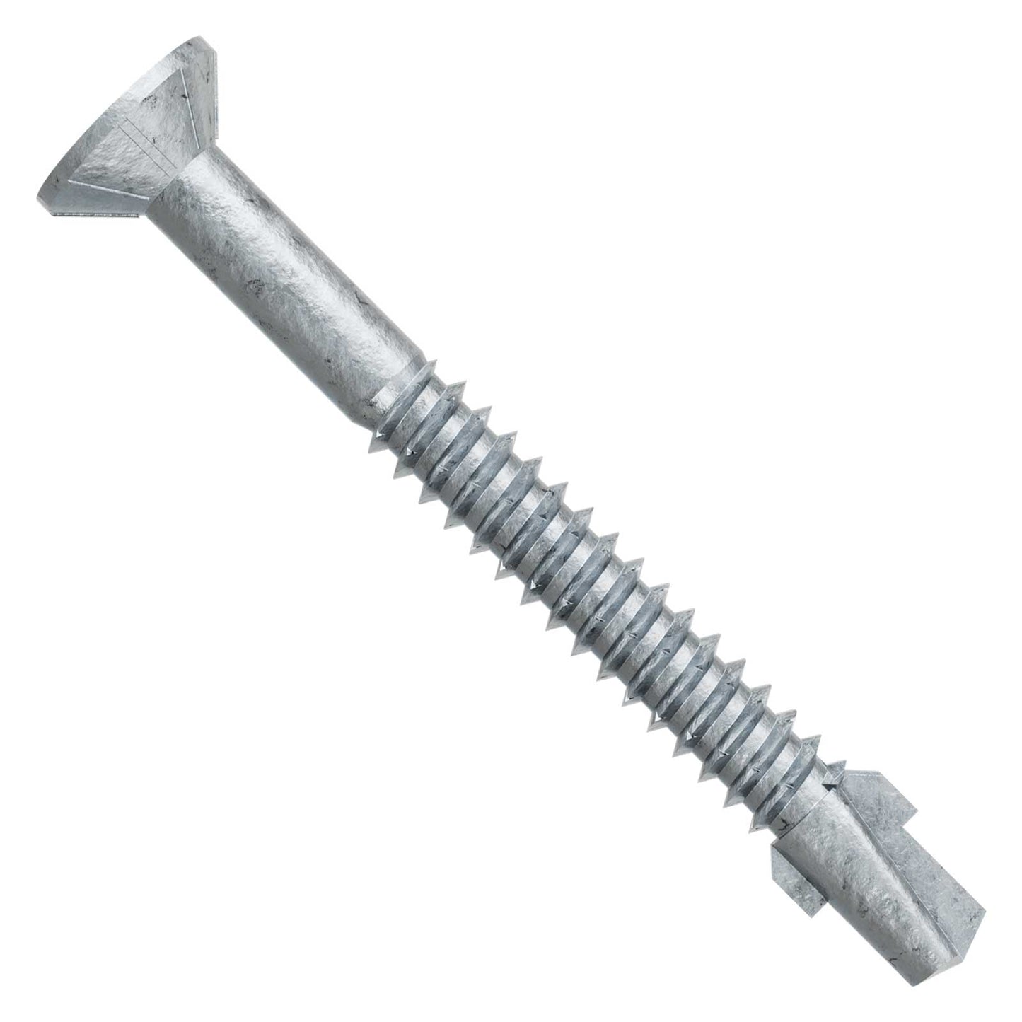 #14 x 2-3/8" Quik Drive TB Self-Drilling Wood-To-Steel Collated Screws, N2000 Galvanized, Pkg 750