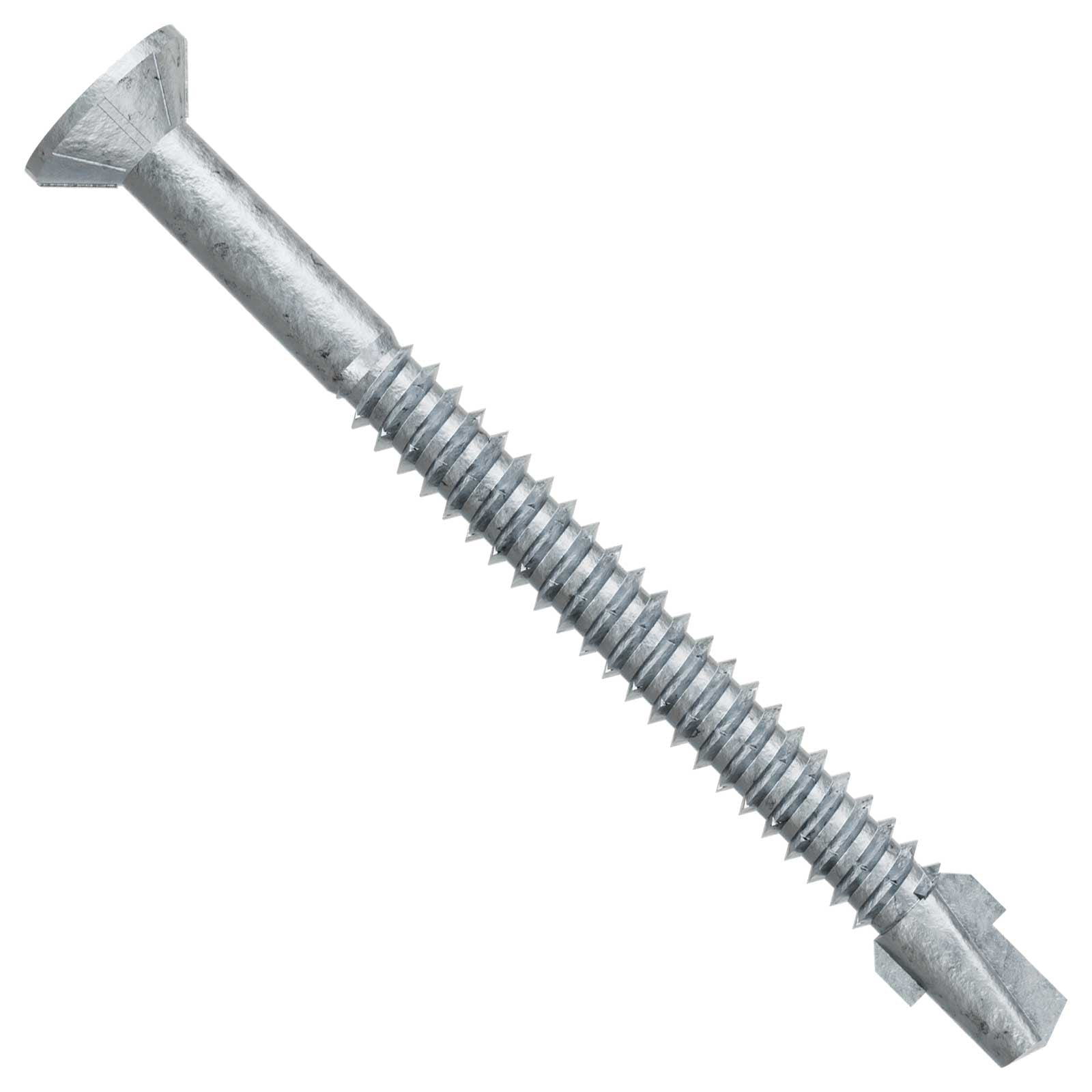 #14 x 3" Quik Drive TB Self-Drilling Wood-To-Steel Collated Screws, N2000 Galvanized, Pkg 750