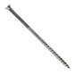 Metal screw on a white background