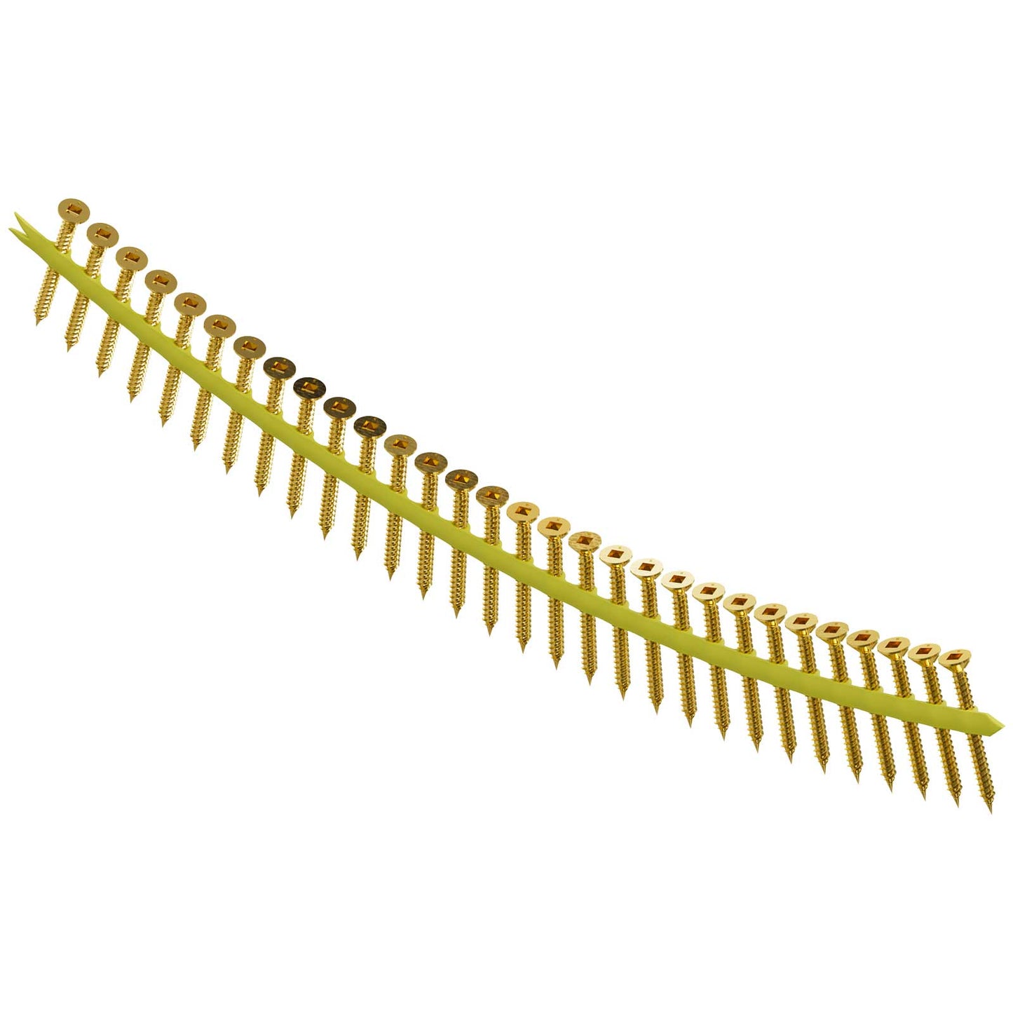 #8 x 1-3/4" Quik Drive WSFLRV Wood-To-CFS/Aluminum Collated Screws, Yellow Zinc, Pkg 2000