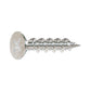 Flat Head Marine Screw with Teeth - 316 Stainless Steel - T10J100FXC shown