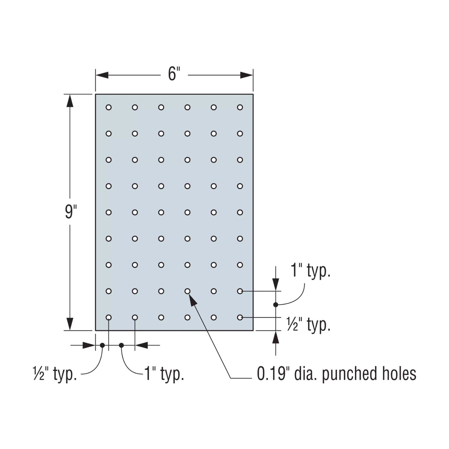 Simpson Strong-Tie GP Gusset Plate specification illustration