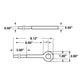1/2" x 6" Galvanized Steel Eye Bolt