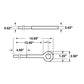 5/8" x  12" Galvanized Eye Bolt