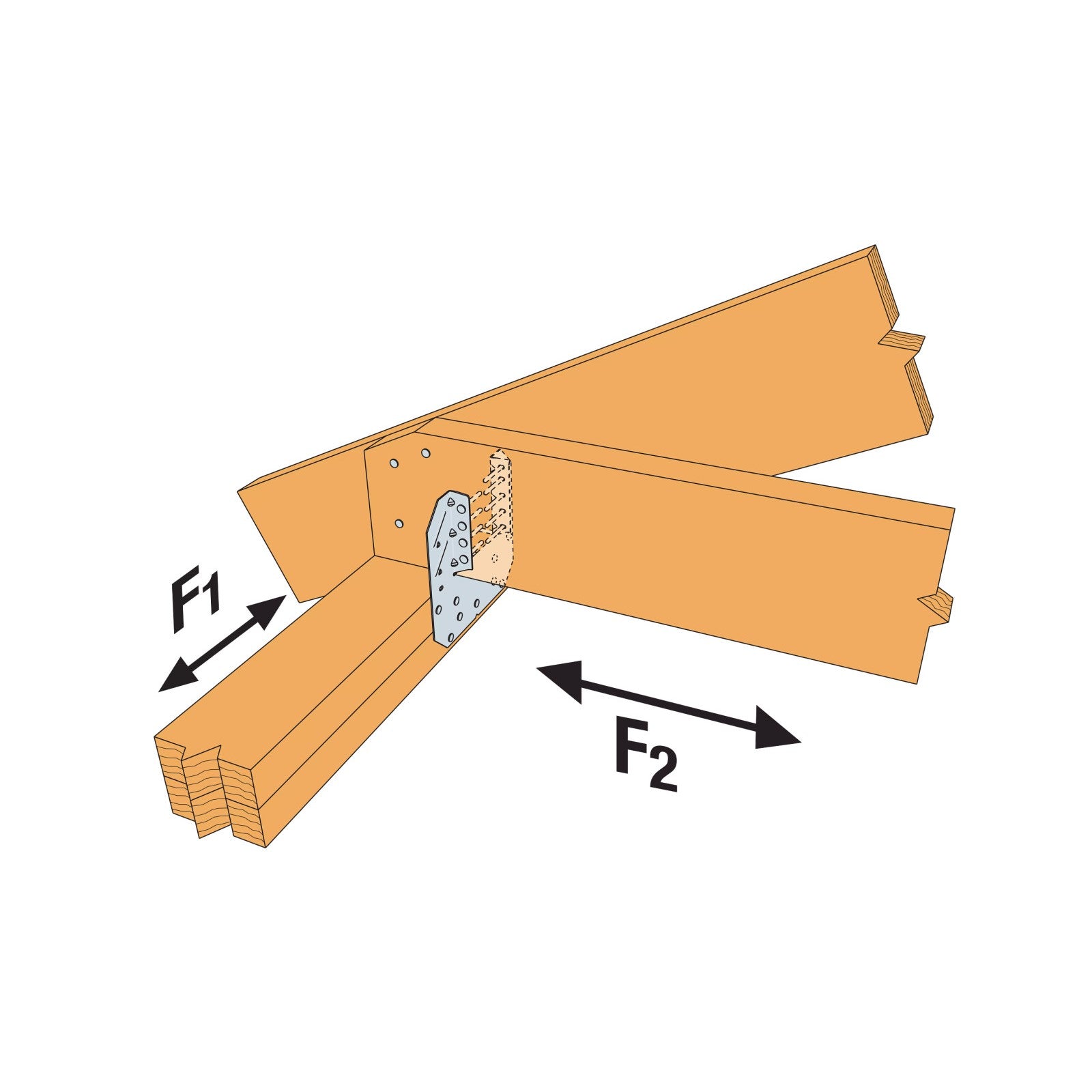 Simpson H10A-2 Hurricane Tie installation