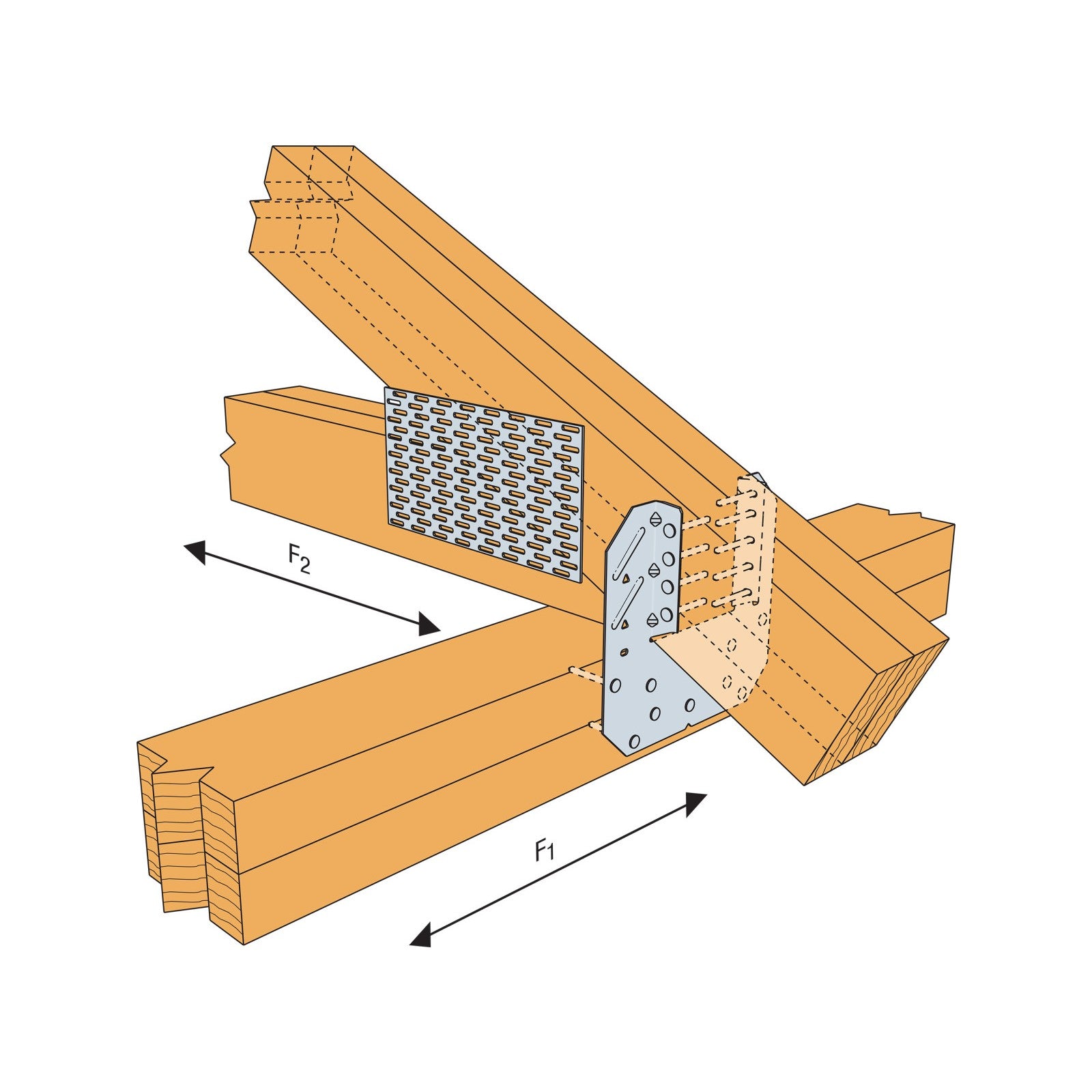 Simpson H10A-2 Hurricane Tie installation