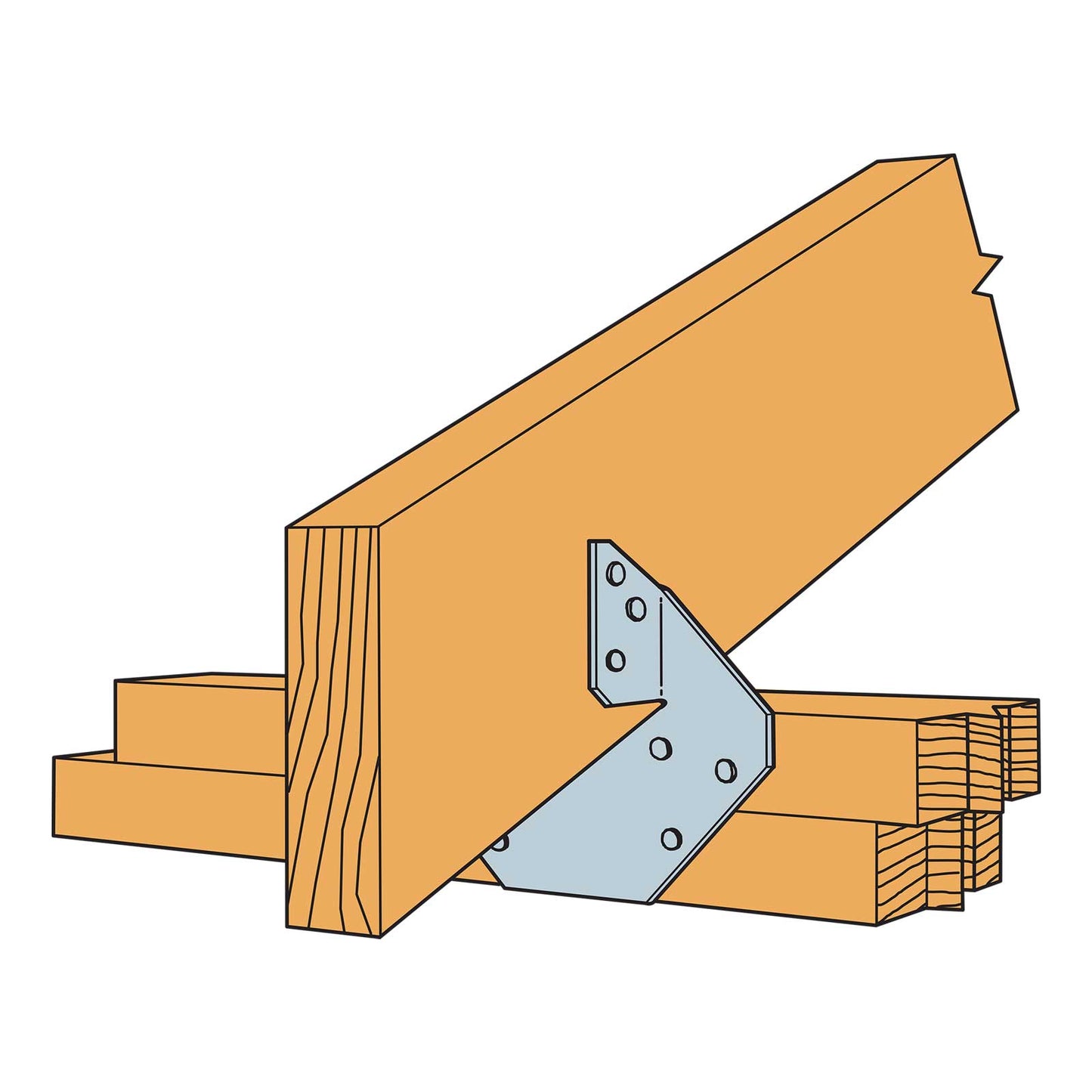 Simpson H11Z Hurricane Tie - Installed