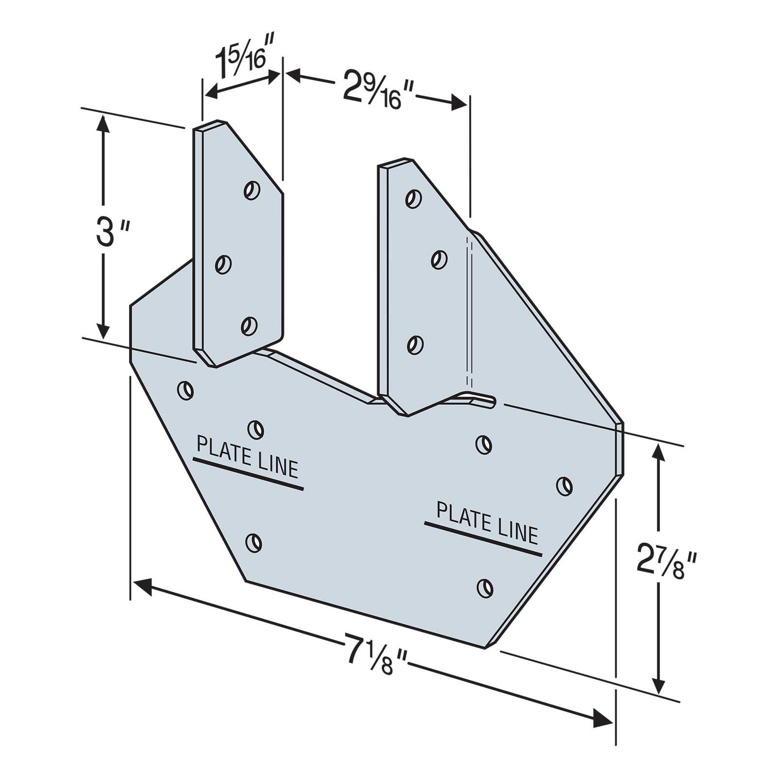 Simpson H11Z Hurricane Tie - Zmax Finish – Fasteners Plus