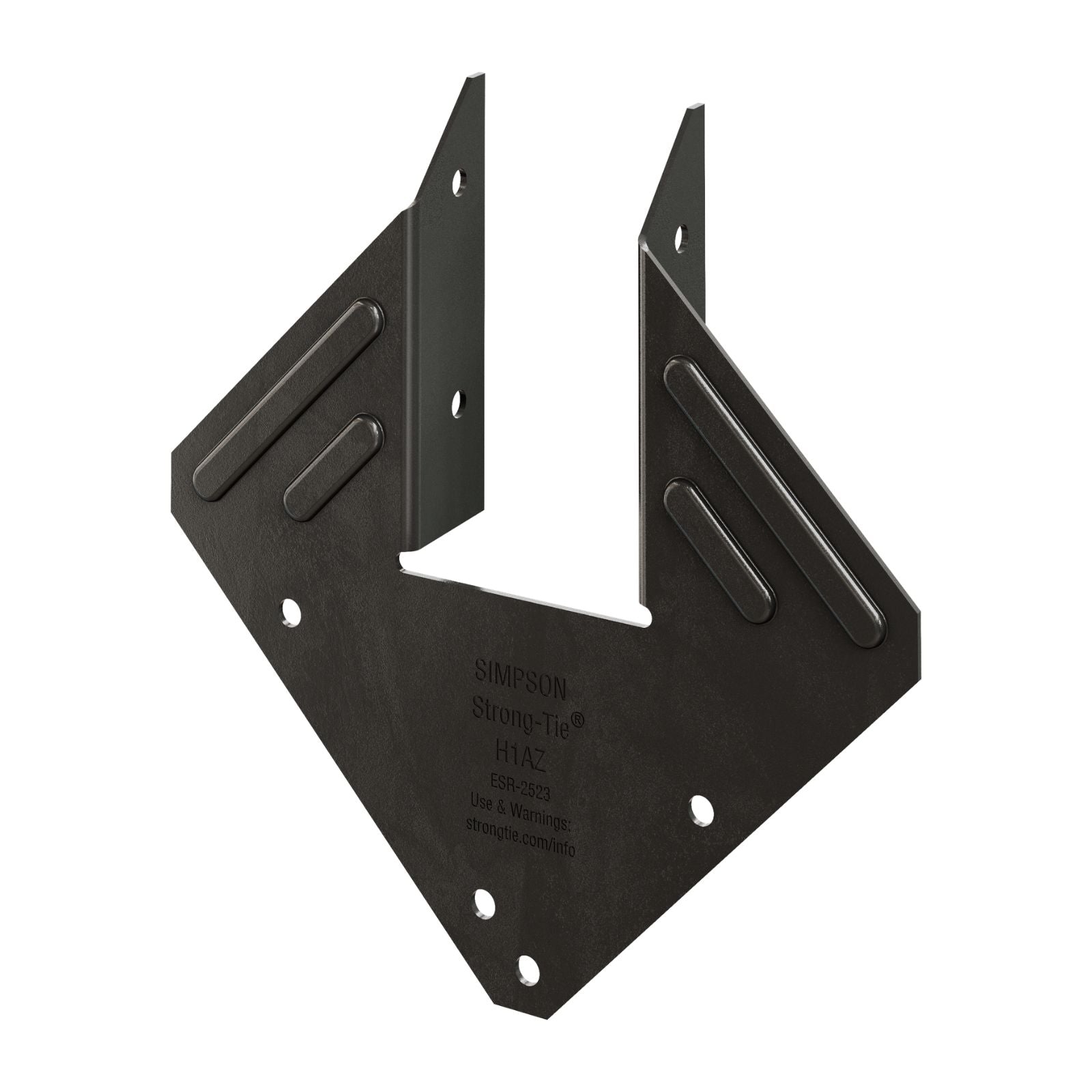 Simpson Strong-Tie H1APC Ornamental 18 Gauge Hurricane Tie - Black Powder Coat, ZMAX
