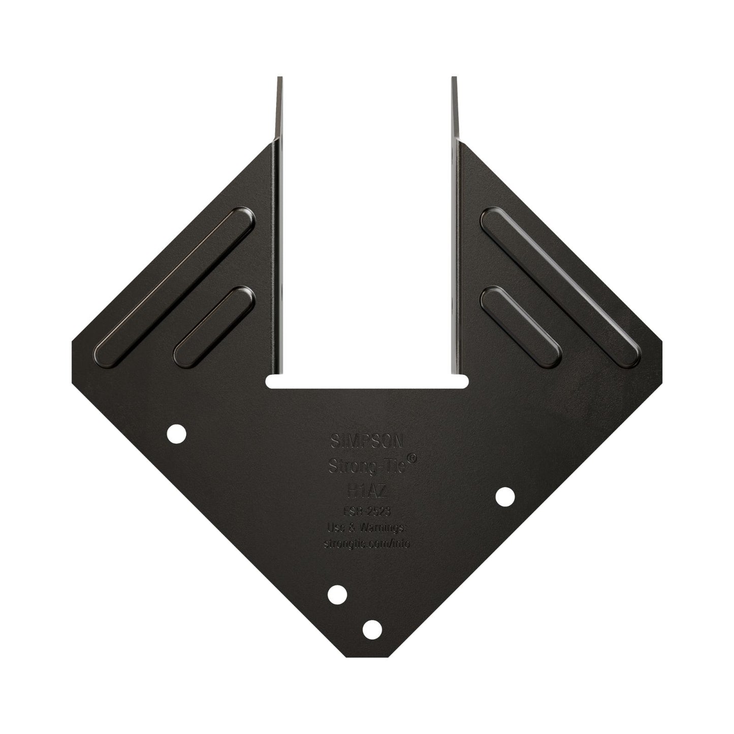 Simpson Strong-Tie H1APC Ornamental 18 Gauge Hurricane Tie - Black Powder Coat, ZMAX
