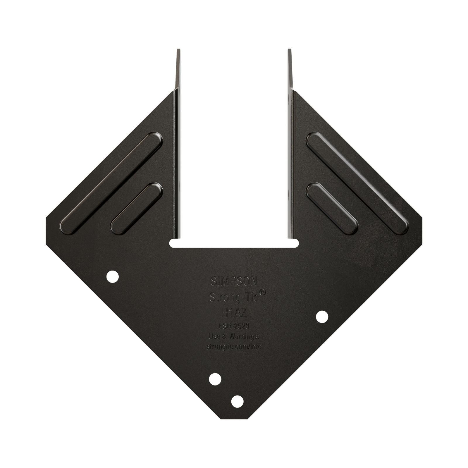 Simpson Strong-Tie H1APC Ornamental 18 Gauge Hurricane Tie - Black Powder Coat, ZMAX
