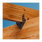 Simpson Strong-Tie H1APC Ornamental 18 Gauge Hurricane Tie - Black Powder Coat, ZMAX Installation