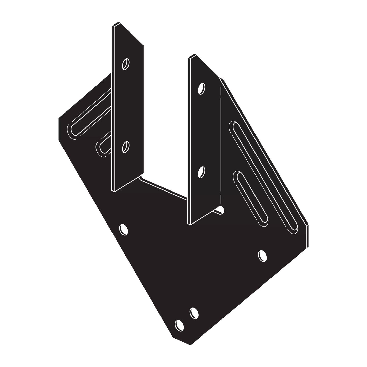 Simpson Strong-Tie H1APC Ornamental 18 Gauge Hurricane Tie - Black Powder Coat, ZMAX Specification 