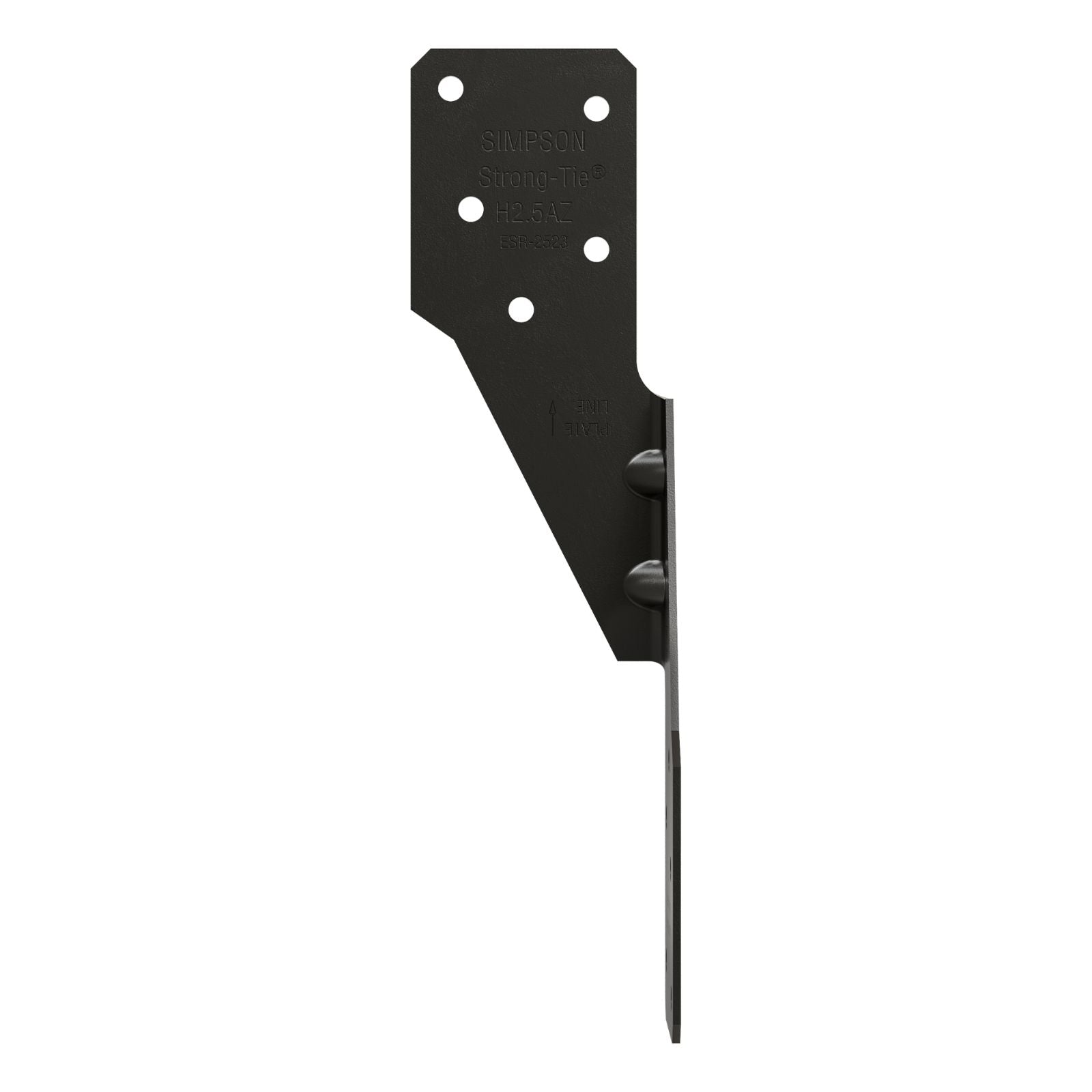 Simpson Strong-Tie H2.5APC 18 Gauge Ornamental Hurricane Tie - Black Powder Coat, ZMAX