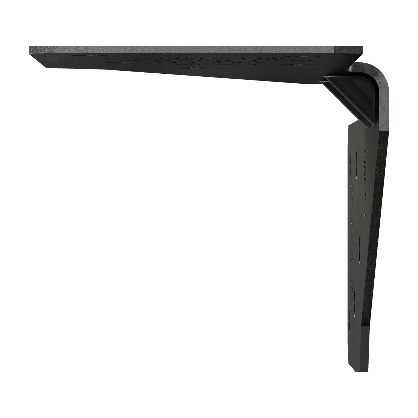 Simpson Strong-Tie H2.5APC 18 Gauge Ornamental Hurricane Tie - Black Powder Coat, ZMAX