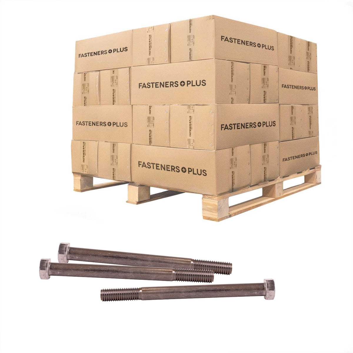 Conquest 1/2" x 6" A307 Grade A Hex Bolt - Plain - Pallet of 3,600