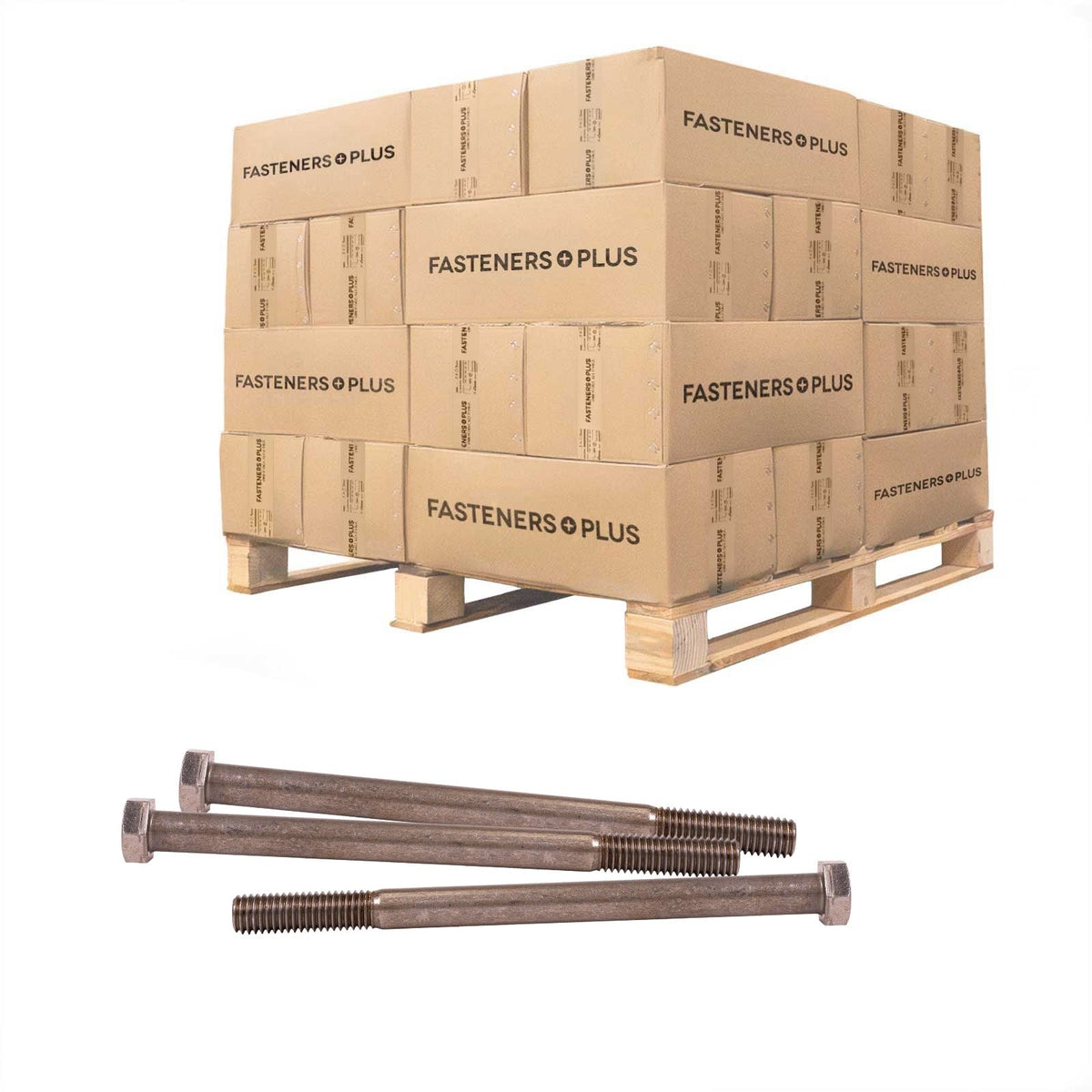 Conquest 1/2" x 7" A307 Grade A Hex Bolt - Plain - Pallet of 5,400