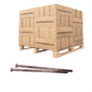 Conquest 1" x 23" A307 Grade A Hex Bolt with 6" Thread - Plain - Pallet of 400