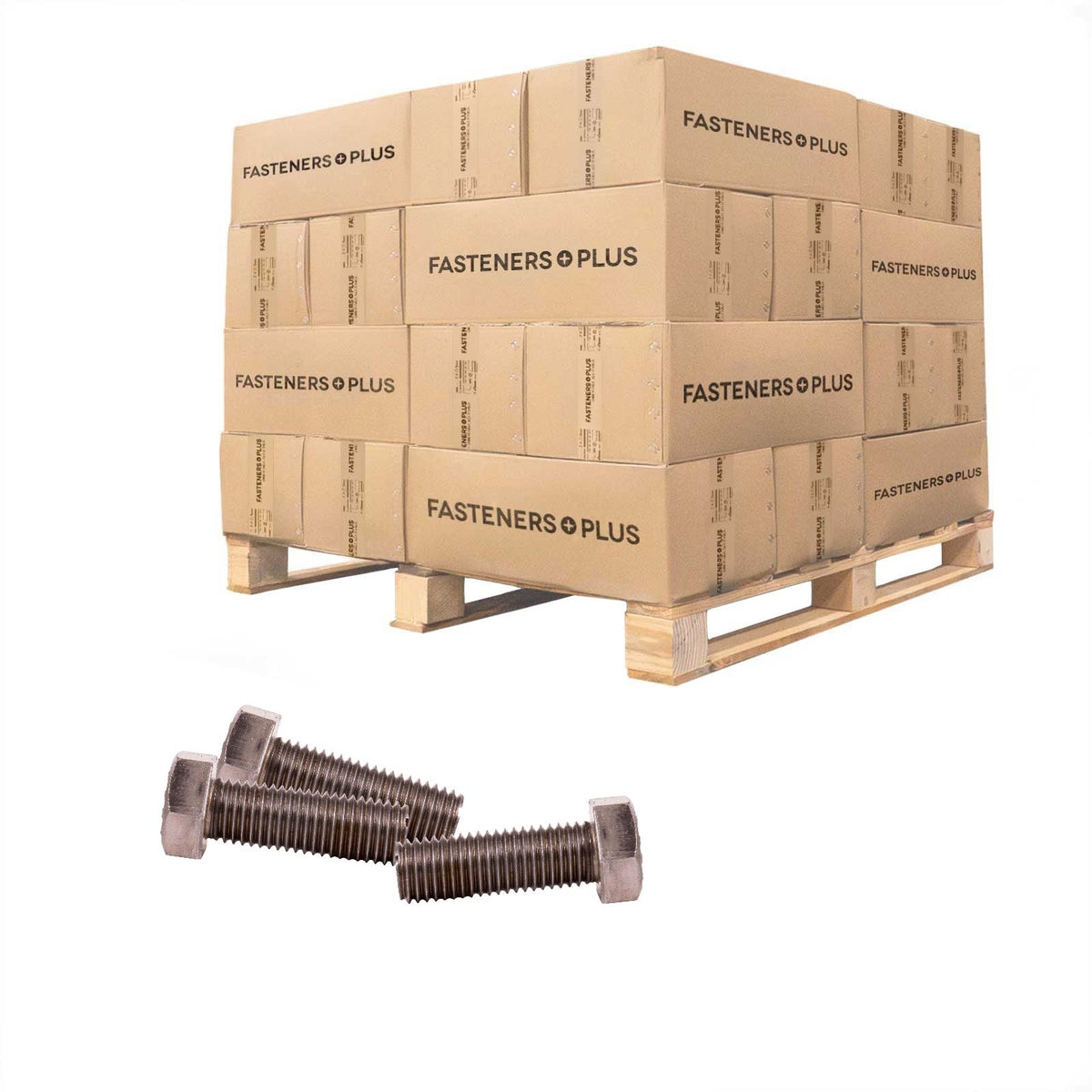 Conquest 3/4" x 2-1/4" A307 Grade A Hex Bolt - Plain - Pallet of 5,760