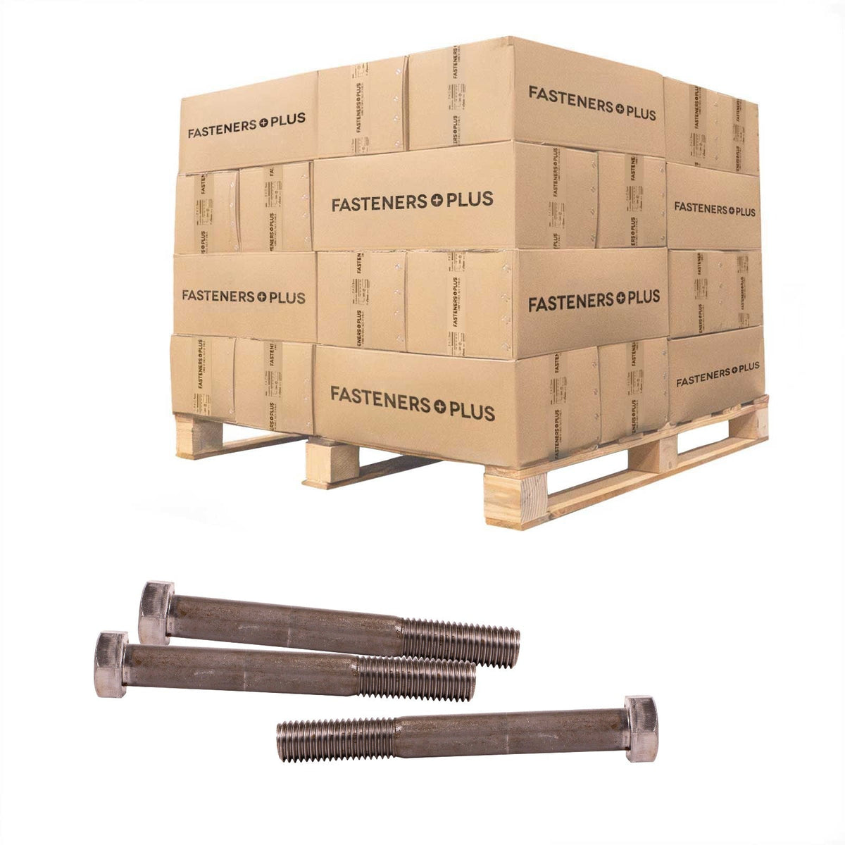 Conquest 3/4" x 6" A307 Grade A Hex Bolt - Plain - Pallet of 2,160