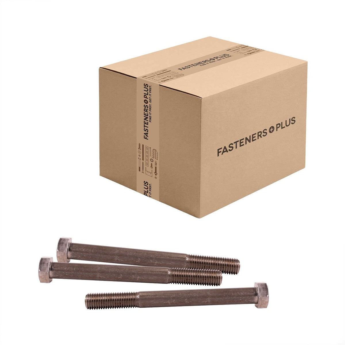 Conquest 3/4" x 7-1/2" A307 Grade A Hex Bolt - Plain - Carton of 60