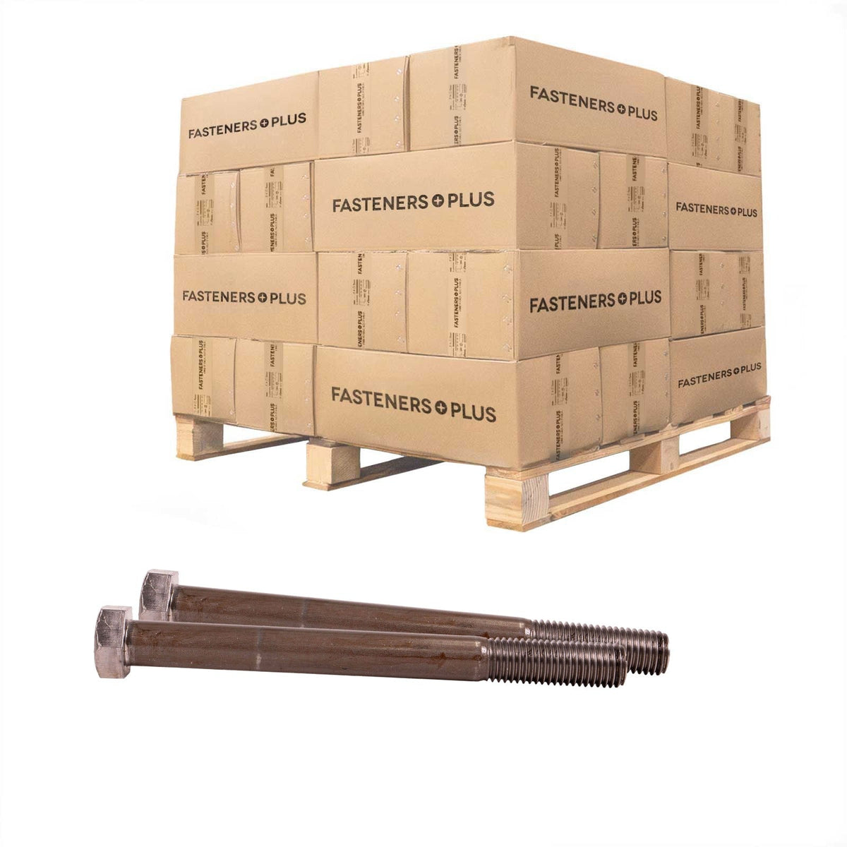 Conquest 3/4" x 8" A307 Grade A Hex Bolt - Plain - Pallet of 2,160