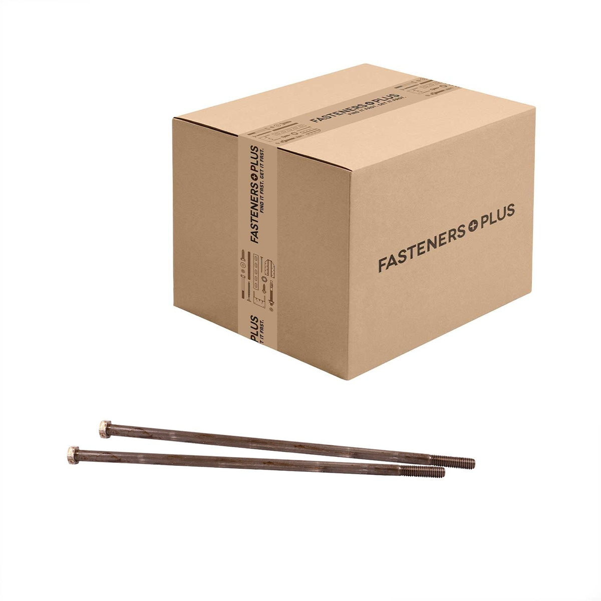 Conquest 3/8" x 11-1/2" A307 Grade A Hex Bolt - Plain - Carton of 130