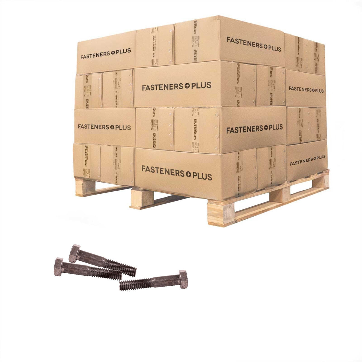 Conquest 5/16" x 1-3/4" A307 Grade A Hex Bolt - Plain - Pallet of 36,000
