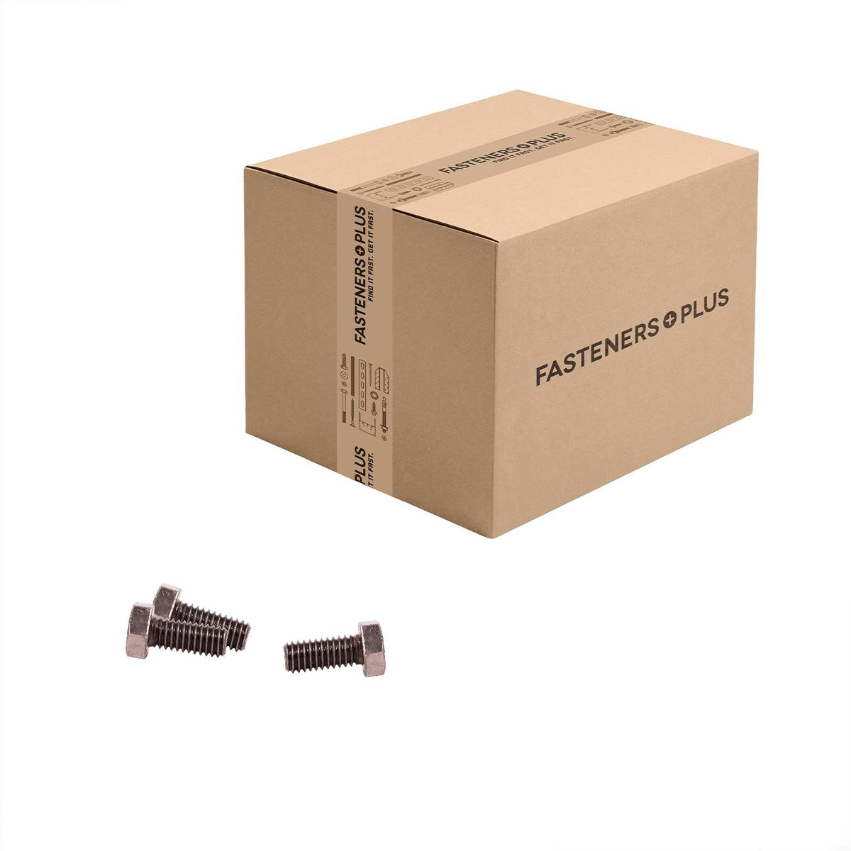Conquest 5/16" x 3/4" A307 Grade A Fully Threaded Hex Bolt - Plain - Carton of 2,000