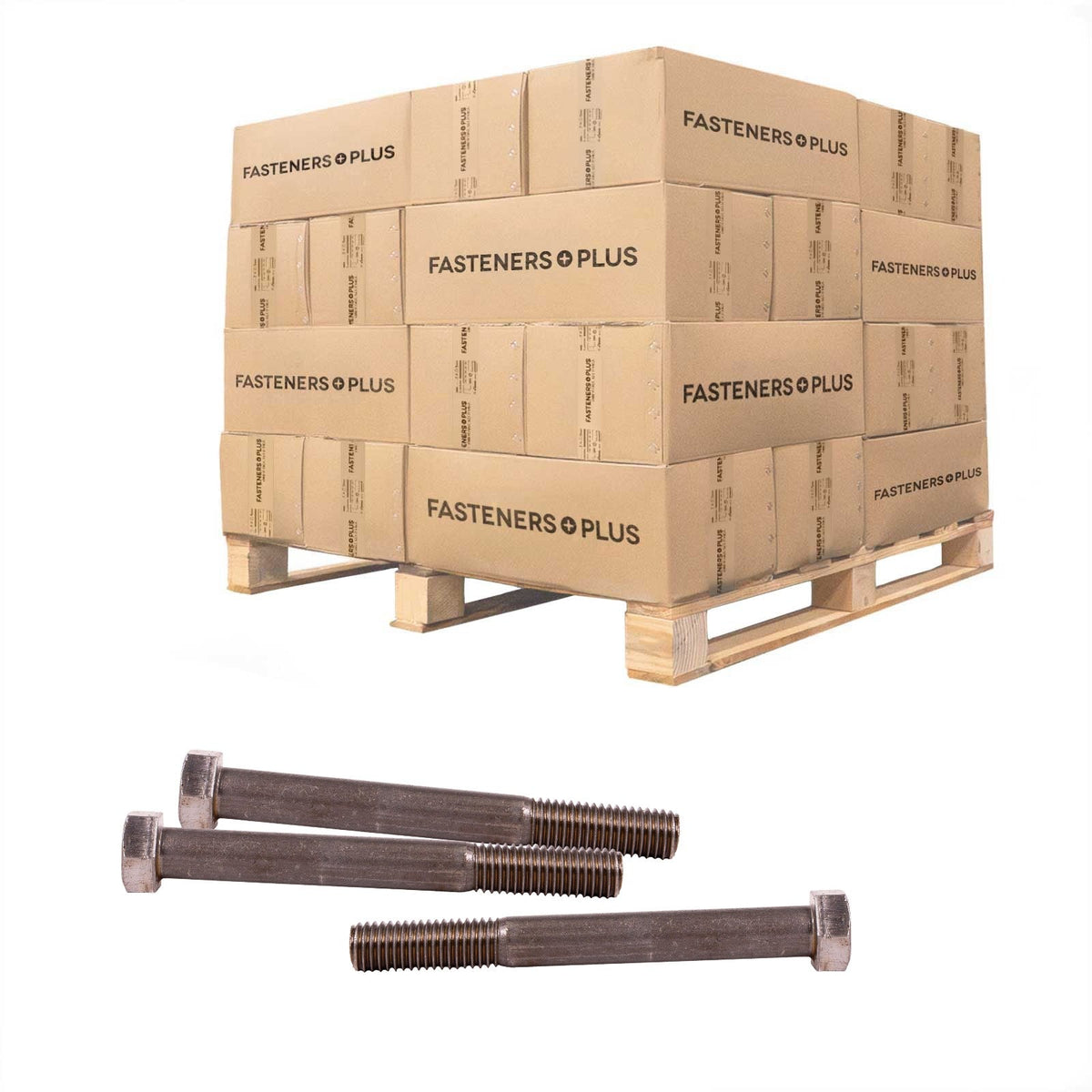 Conquest 5/8" x 5-1/2" A307 Grade A Hex Bolt - Plain - Pallet of 2,700